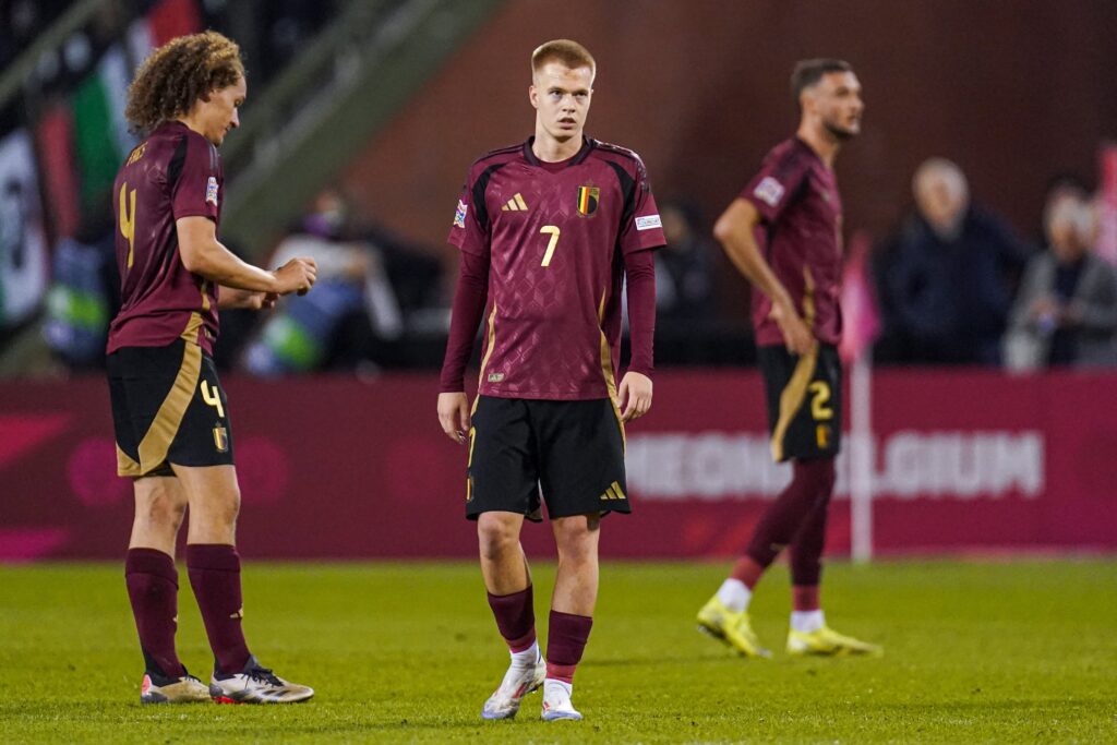 Arthur Vermeeren sous le maillot des Diables Rouges